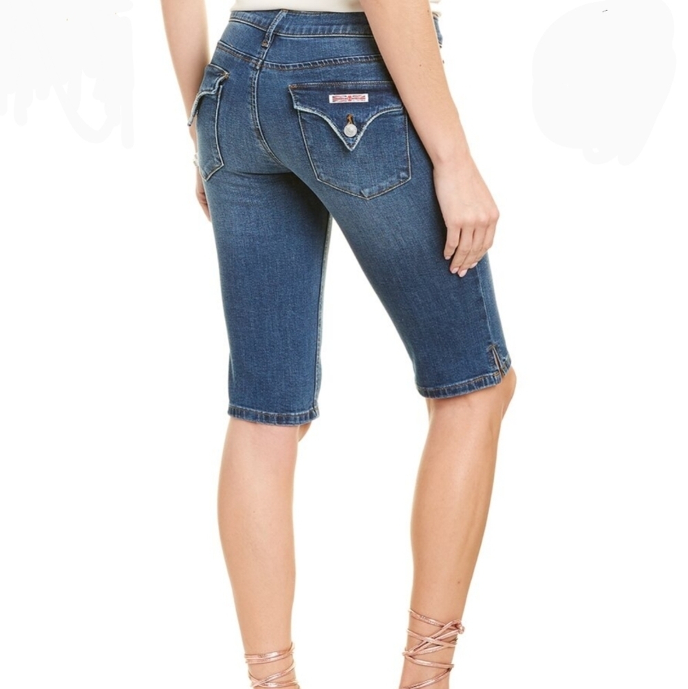 Hudson Shorts Knee Viceroy Denim Visalia Blue Five Pocket Style Zip Fly 30 NWOT
